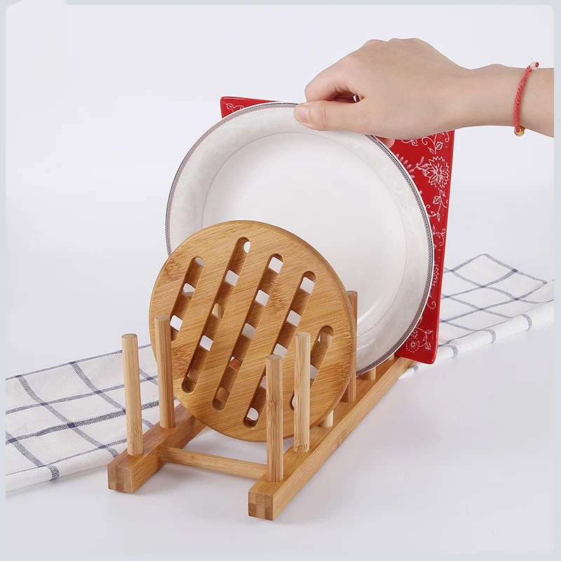 Porte assiette en bois
